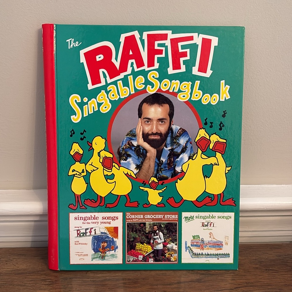 The Raffi Singable Songbook vintage 80s guitar teacher school